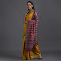 Bomkai Handwoven Tussar Silk Saree - Yellow