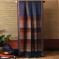 JHOTI Handwoven Tussar Silk Saree - Navy Blue