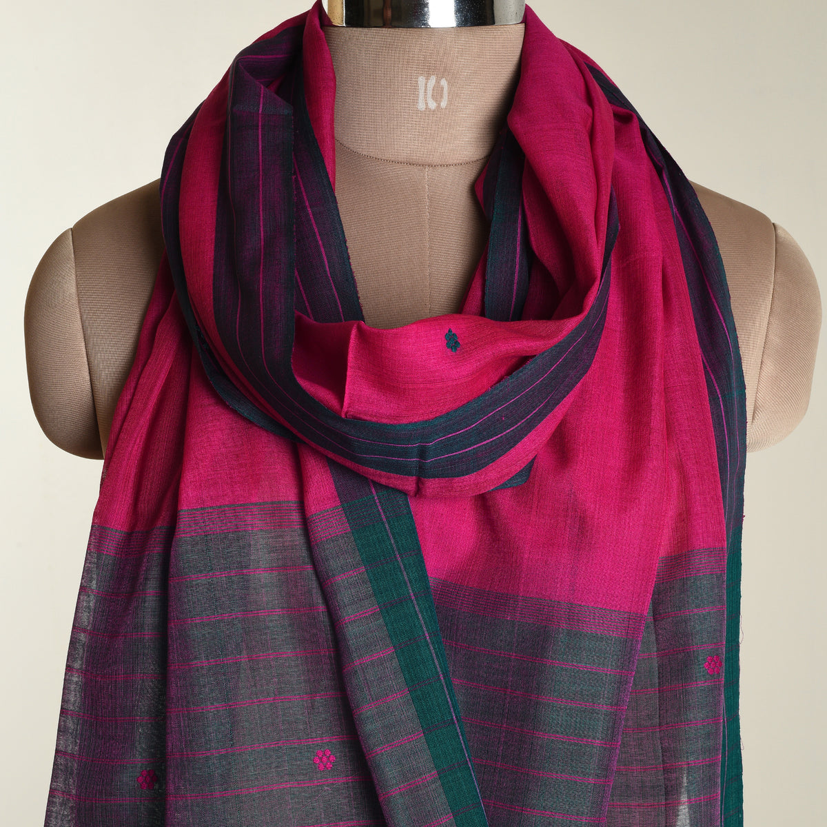 Cotton stoles - Pink blue